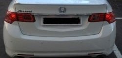 2 899 р. Лип спойлер Лезвие  Honda Accord  8 седан CU (2008-2011) (Неокрашенный). Увеличить фотографию 2