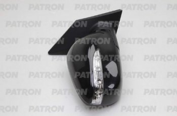 12 649 р. Боковое зеркало заднего вида PATRON (правое, выпуклое, указатель поворота, складывание, подогрев)  Hyundai IX35  1 LM (2009-2018) (Неокрашенное). Увеличить фотографию 2