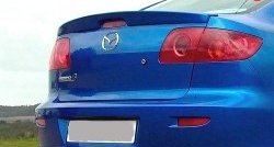 2 799 р. Лип спойлер Drive  Mazda 3/Axela  BK (2003-2009) (Неокрашенный). Увеличить фотографию 1