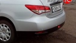 4 749 р. Задний бампер Стандартный  Nissan Almera  седан (2012-2019) (неокрашенный). Увеличить фотографию 1