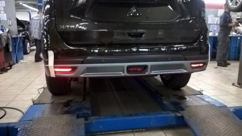 Накладка на задний бампер АвтоКрат Nissan X-trail 3 T32 рестайлинг (2017-2022)