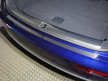 Накладка на задний бампер лист шлифованный автомобиль без пневмоподвески, ТСС Тюнинг Audi (Ауди) Q5 (Ку5)  FY (2017-2020) FY дорестайлинг