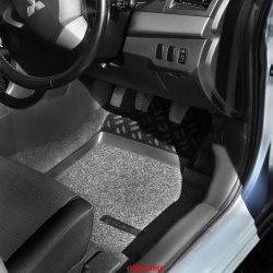 2 899 р. Коврики в салон (правый руль) Aileron 3D Soft  Toyota Prius ( XW30,  Alfa лифтбек) (2009-2015). Увеличить фотографию 1
