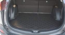 1 069 р. Коврик в багажник (докатка, ровный пол) Aileron (полиуретан)  Toyota RAV4  XA40 (2012-2015). Увеличить фотографию 1