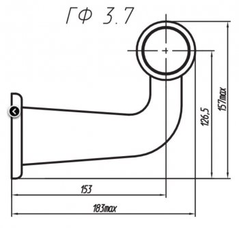 1 199 р. Фонарь габаритный и контурный Евросвет ГФ 3.7 LED3-3 Бегущий огонь   (12В). Увеличить фотографию 1