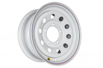 Штампованый диск OFF-ROAD Wheels (стальной усиленный, круг - белый). 7.0 x 15 