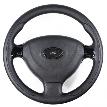 3 289 р. Рулевое колесо Pilot Ultra (Ø355 мм)  Лада 2101 - 2107 (Черный). Увеличить фотографию 1